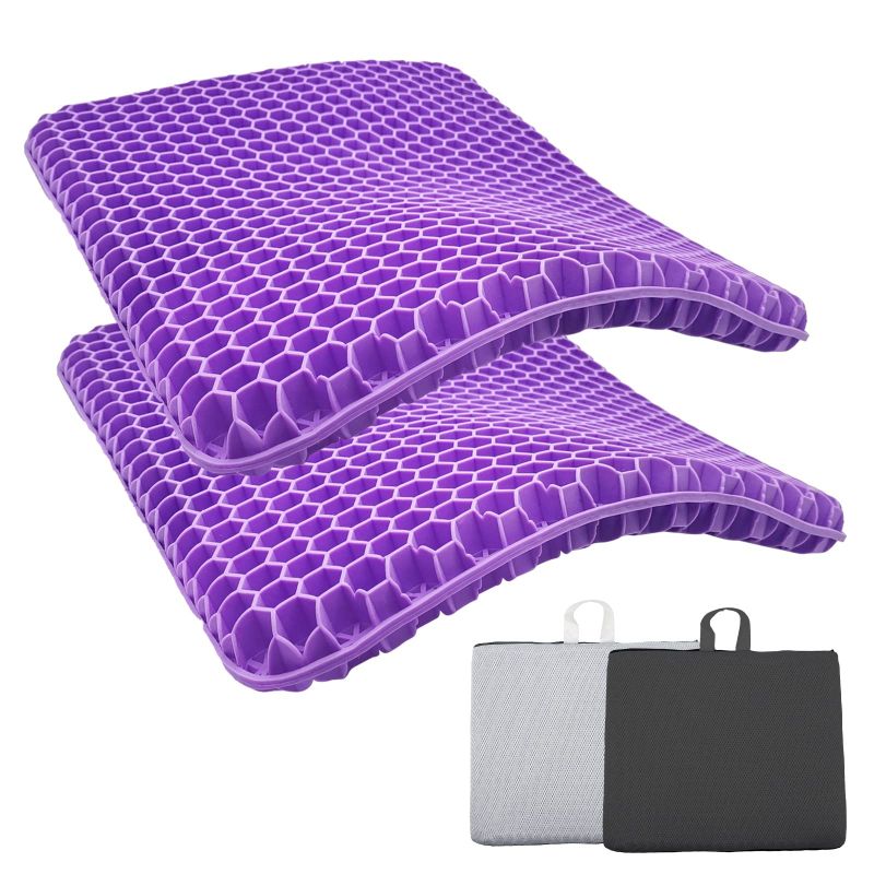 Herzberg HG-03169: Gel Seat Cushion - Purple