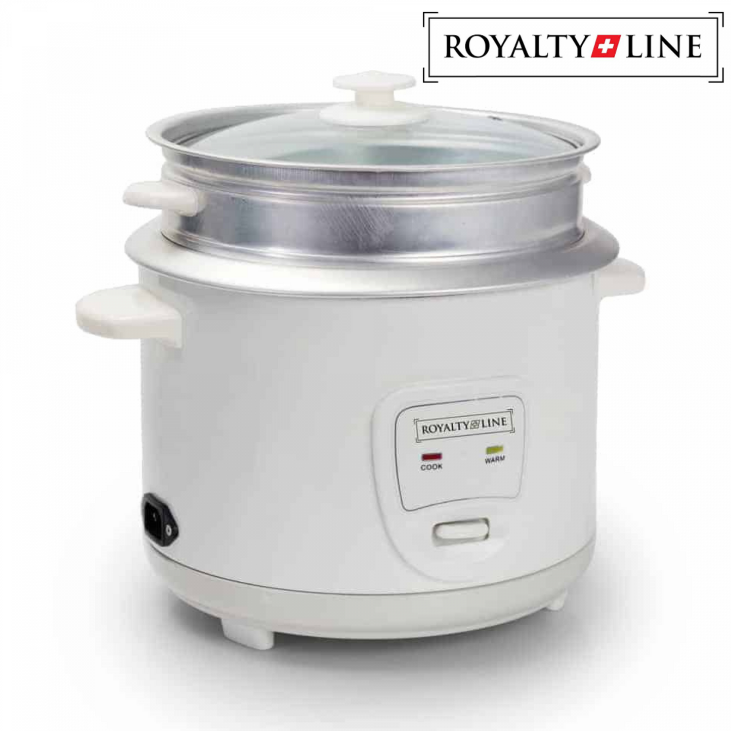 Royalty Line RL-RC18.10D: Rice Cooker with Steamer - 1.8L