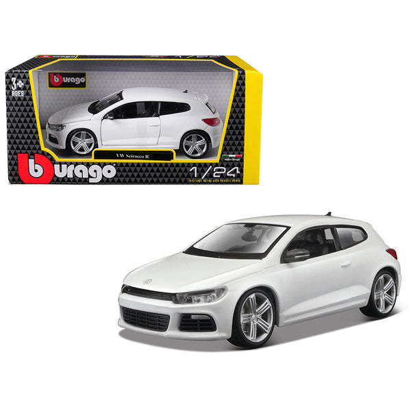 Volkswagen Scirocco R White 1/24 Diecast Model Car by Bburago