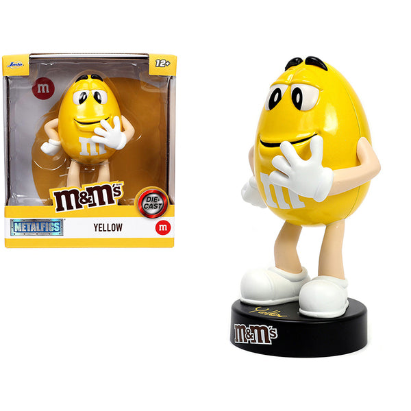 Yellow M&M's 5.25" Diecast Figurine "Metalfigs" Series by Jada