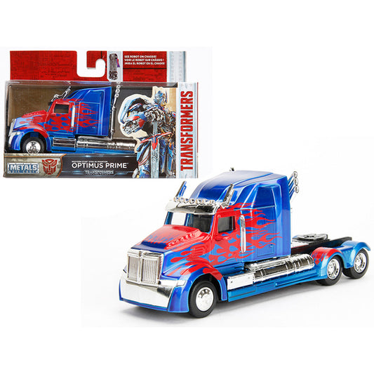 Western Star 5700 XE Phantom Truck Tractor Optimus Prime "Transformers: The Last Knight" (2017) Movie "Hollywood Rides" Series 1/32 Diecast Model Car by Jada