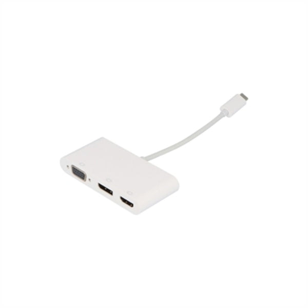 VisionTek USB-C to DisplayPort, HDMI &amp; VGA Hub (M/F/F/F)