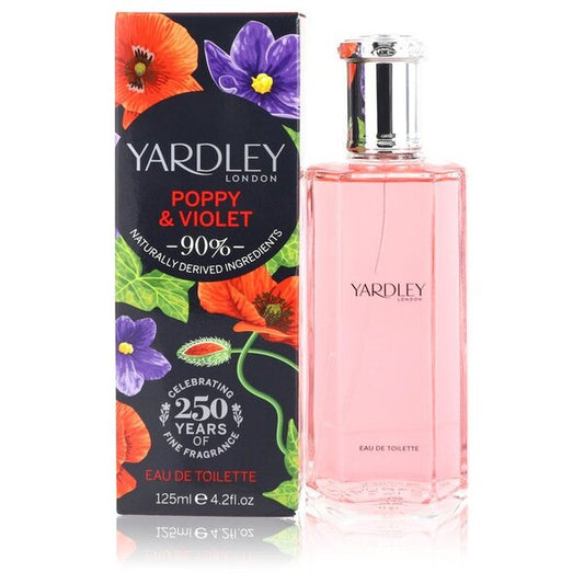 Yardley Poppy & Violet Eau De Toilette Spray 4.2 Oz For Women