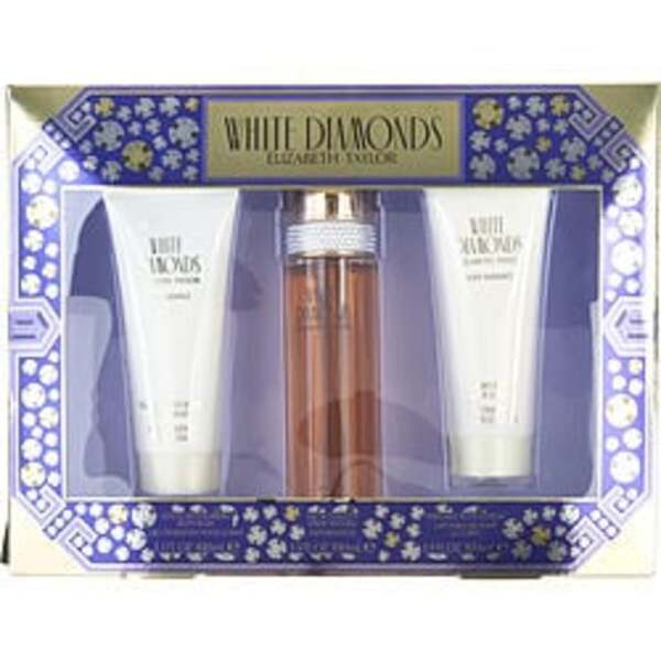 White Diamonds By Elizabeth Taylor Edt Spray 3.3 Oz & Body Lotion 3.3 Oz & Body Wash 3.3 Oz For Women