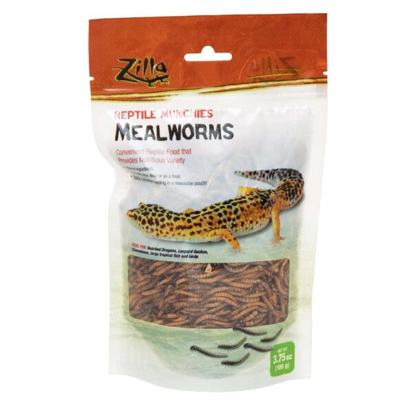 Zilla Reptile Munchies Mealworm 3.75 Ounces