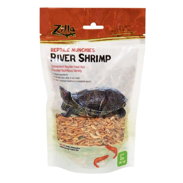 Zilla Reptile Munchies River Shrimp 2 Ounces