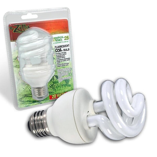 Zilla Fluorescent Coil Bulb Tropical 20 Watts