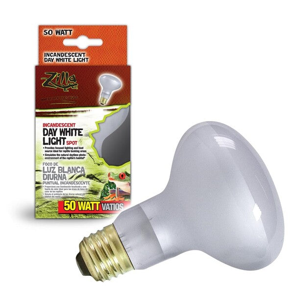 Zilla Incandescent Spot Bulbs Day White 50 Watts