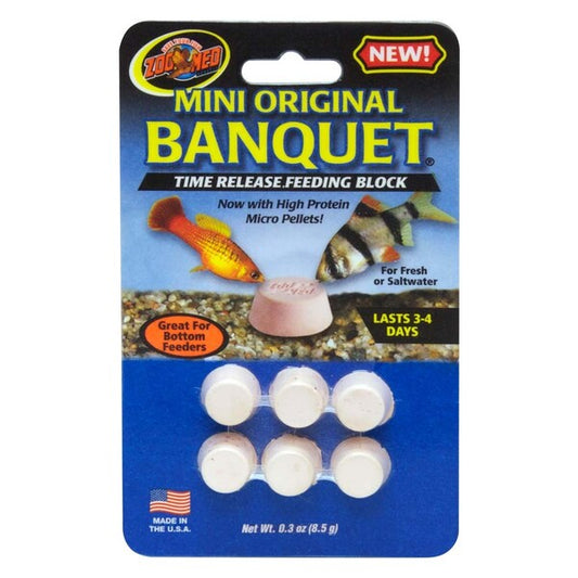 Zoo Med Original Banquet Fish Feeding Block 0.3 oz Mini