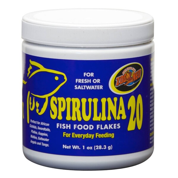 Zoo Med Spirulina 20 Flakes Fish Food 1 oz