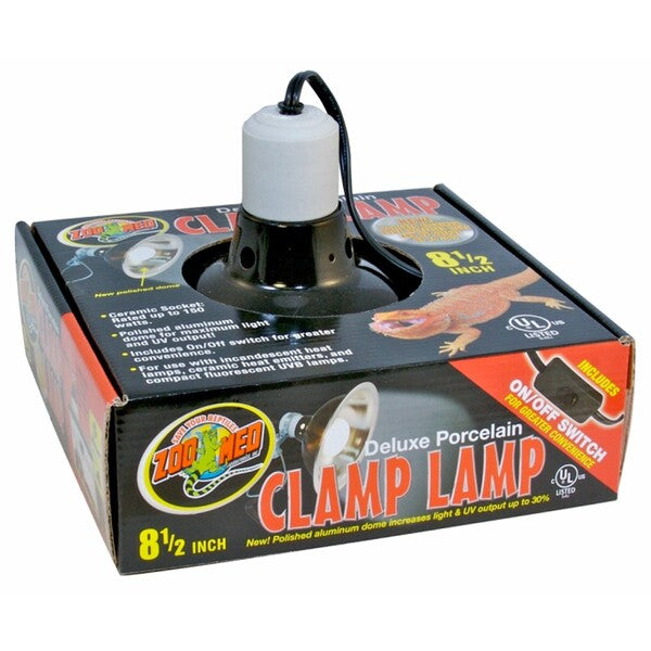 ZML LAMP CLAMP PORC BK 8.5IN