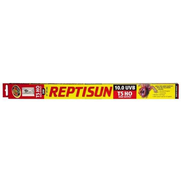 Zoo Med ReptiSun 10.0 UVB T5 HO High Output Lamp White 22 in