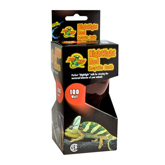 Zoo Med Nightlight Red Reptile Bulb Red 100 Watt