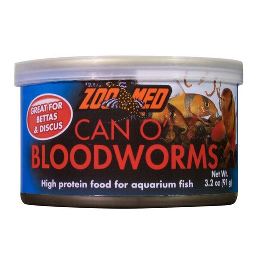 Zoo Med Can O Bloodworms Freeze-Dried Fish Food 3.2 oz