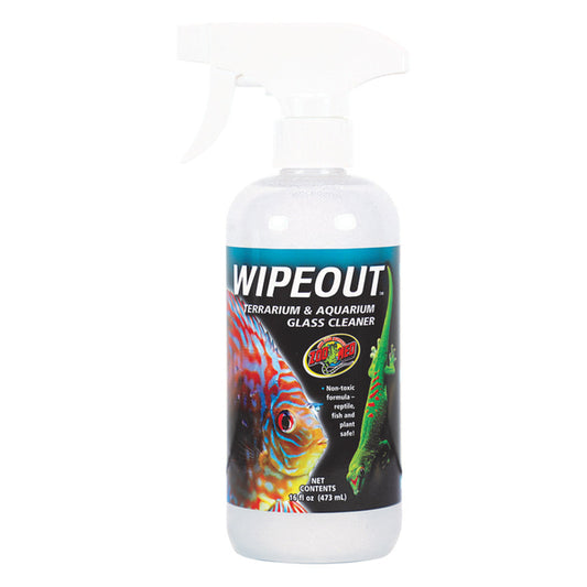 Zoo Med WipeOut Terrarium  Aquarium Glass Cleaner 16 oz