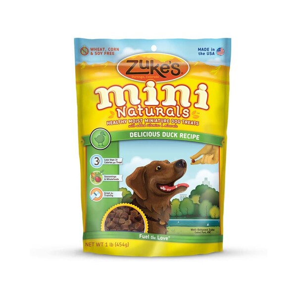 Zukes Dog Mini Naturals Delicious Duck 1Lb