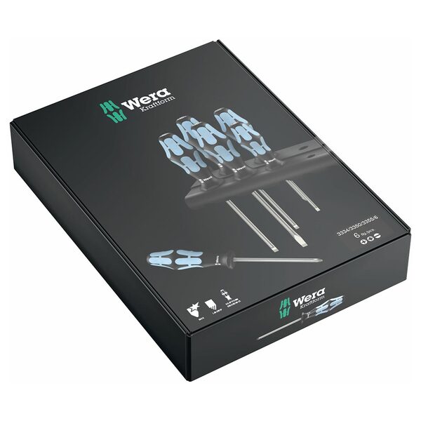 Wera Screwdriver Set with Rack (6-Piece Set)