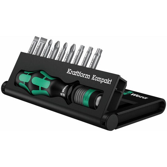 Wera 1/4 Screwdriver Bit Set and Carrying Case (10 Piece)