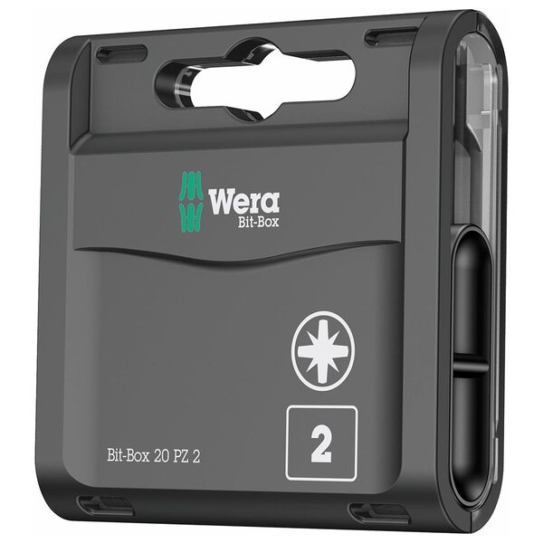 Wera Bit-Box Holds (20) PZ2x25 mm Bits