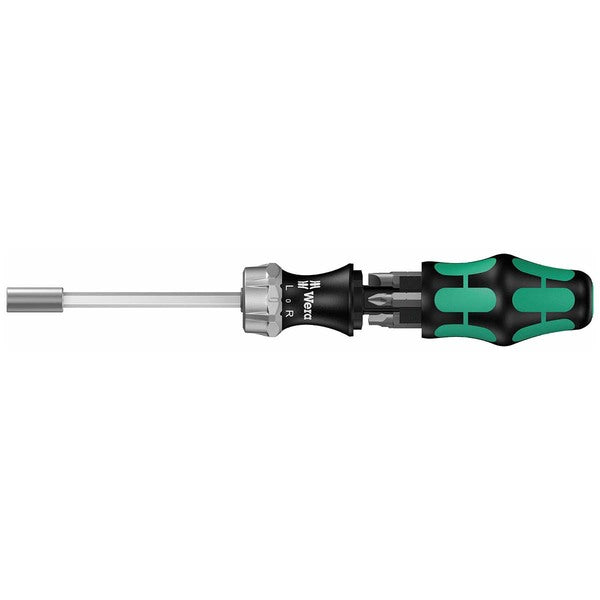 Wera Ratcheting Bitholding Screwdriver with 6 Bits