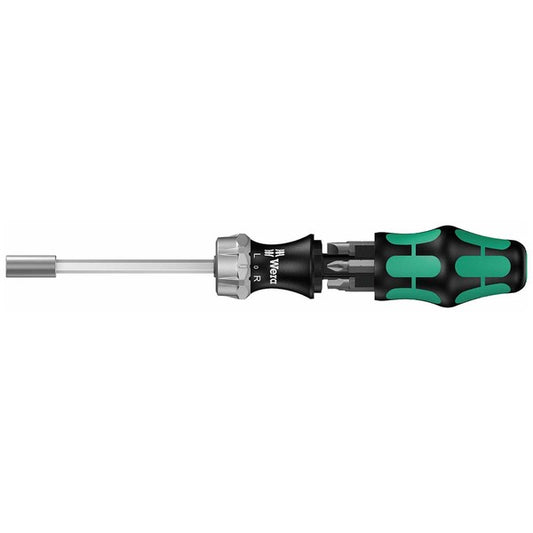 Wera Ratcheting Bitholding Screwdriver with 6 Bits