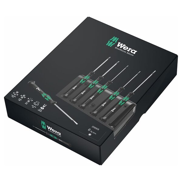 Wera Metric Precision Micro Nutdriver Set and Rack (6-Piece)