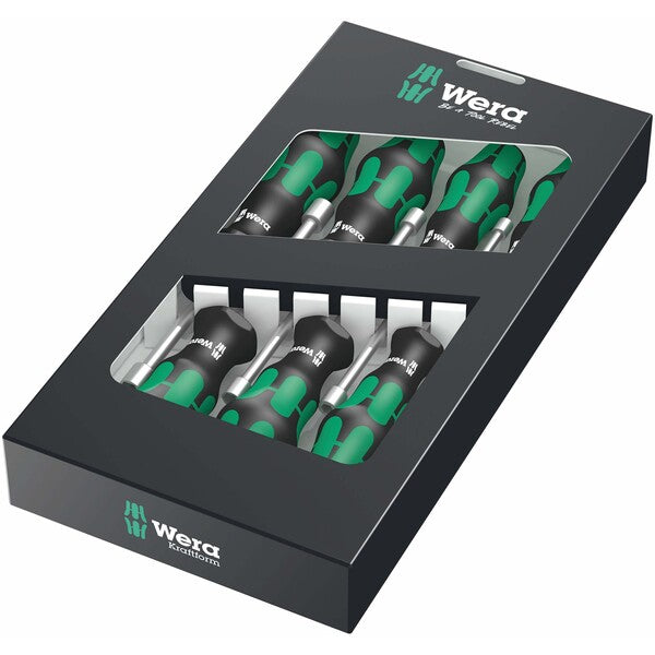 Wera Kraftform Plus Hollow Shaft SAE Nutdriver Set (7 Piece Set)