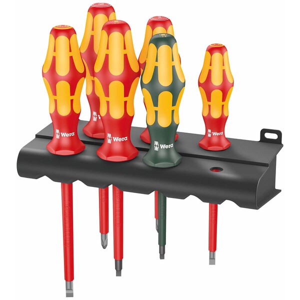 Wera Laser Etched Tip Screwdriver Rack 6 Piece Set