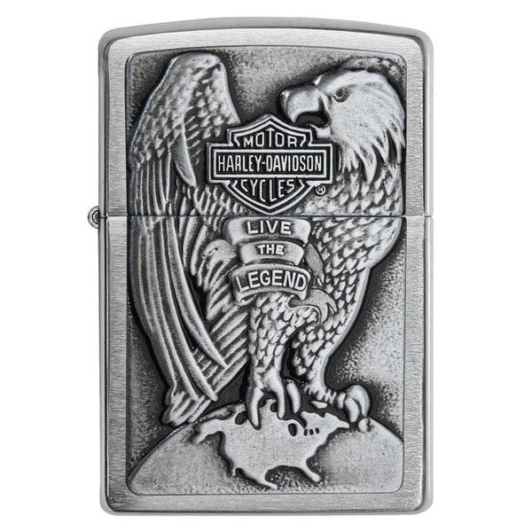 Zippo Windproof Lighter Harley-Davidson Eagle Wings Live the Legend