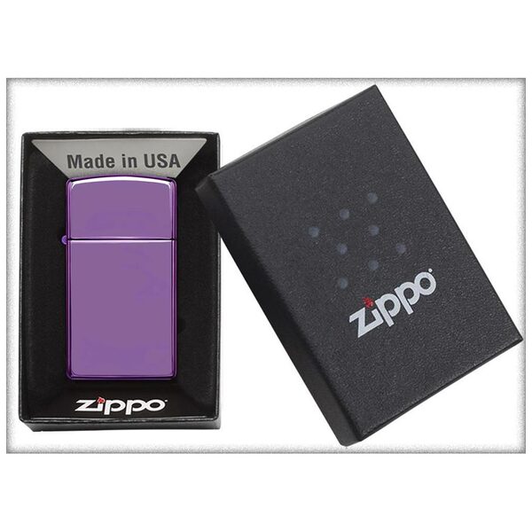 Zippo Windproof Lighter Abyss Finish Slim Case