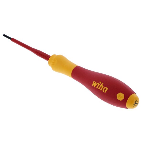 Wiha Insulated SoftFinish Slotted Screwdriver 2.5mm x 75mm