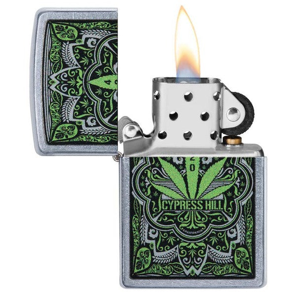 Zippo Windproof Lighter Cypress Hill Marijuana Leaf