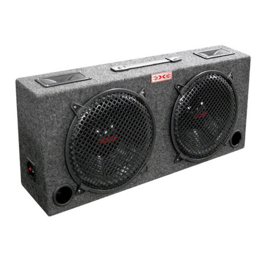 WOOFER BOX DUAL 12" XXX 2-WAY LOADED ANGLE STYLE; 500WATTS